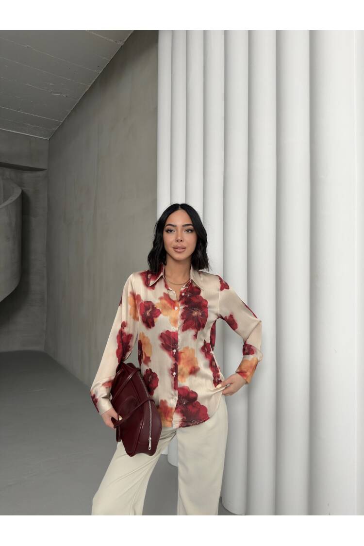 Opener Rose Pattern Shirt