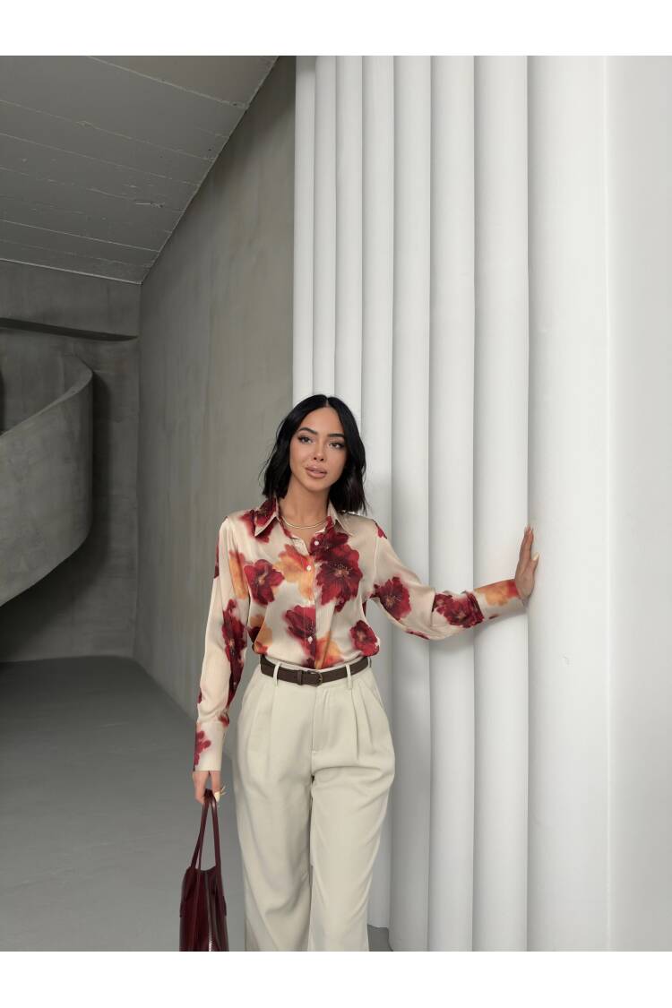Opener Rose Pattern Shirt