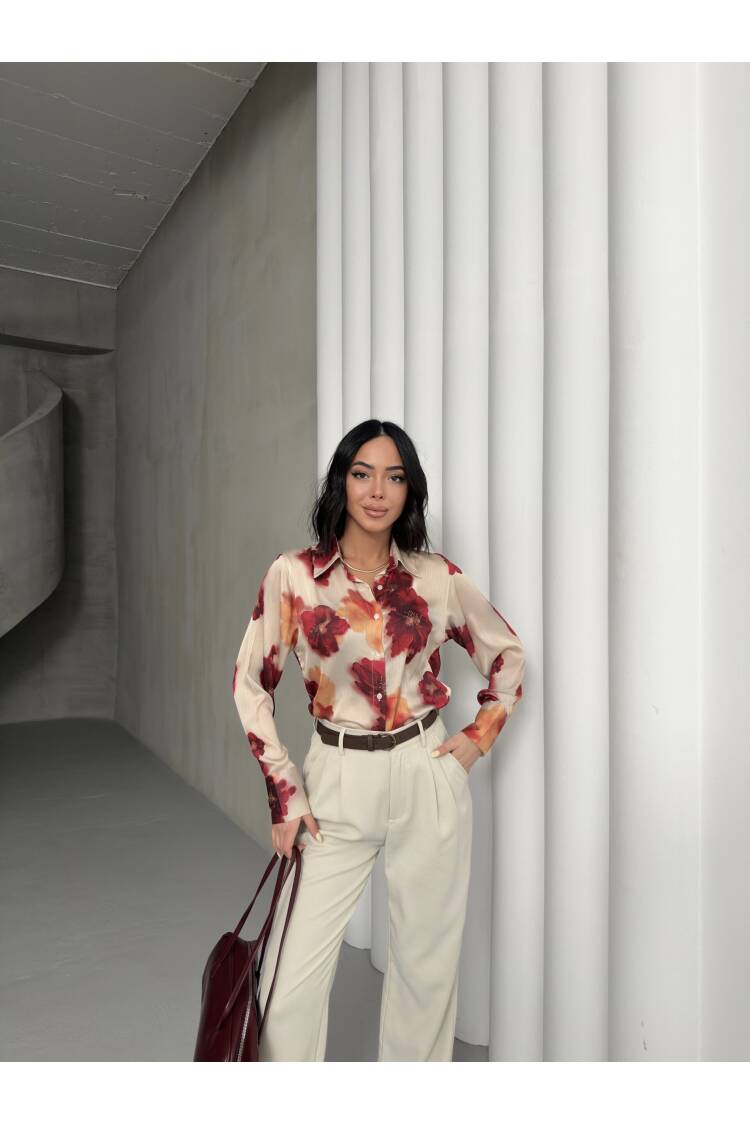 Opener Rose Pattern Shirt