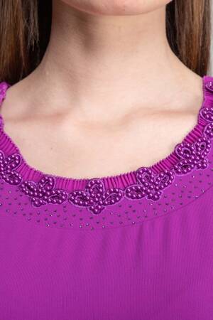 Round Neck Straight Skinny Suzanna Dress - GUMANIZE - Globality Store - Women Clothes Wholesale Turkey