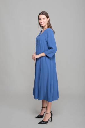V Neck Suzanna Dress - GUMANIZE - Globality Store - Women Clothes Wholesale Turkey
