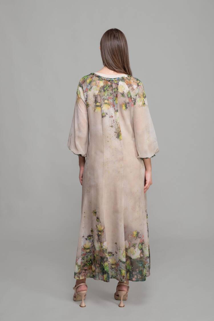 Round Neck Empirme Dress