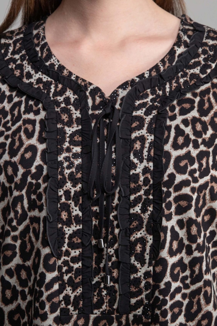 V Neck Knitted Empirme Dress