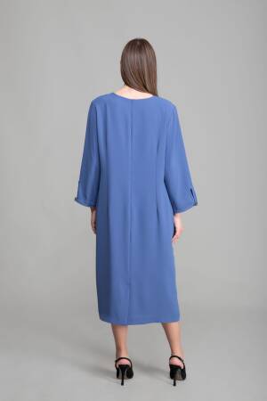 Round Neck Suzanna Straight Skinny Dress - GUMANIZE - Globality Store - Women Clothes Wholesale Turkey