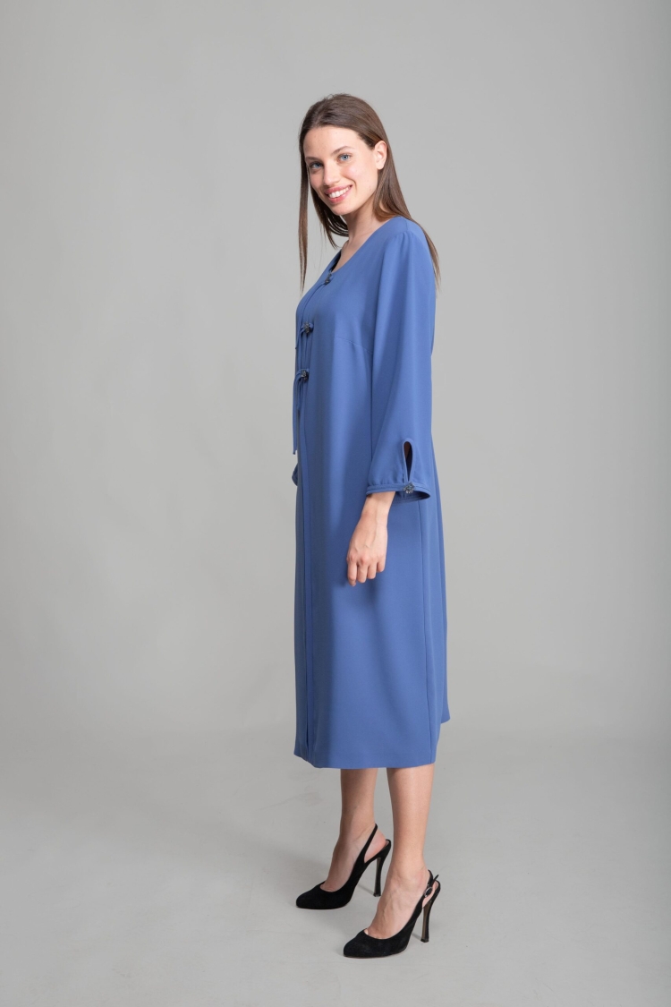 Round Neck Suzanna Straight Skinny Dress