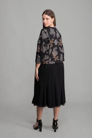 Round Neck Empirme Velvet Dress - GUMANIZE - Globality Store - Women Clothes Wholesale Turkey