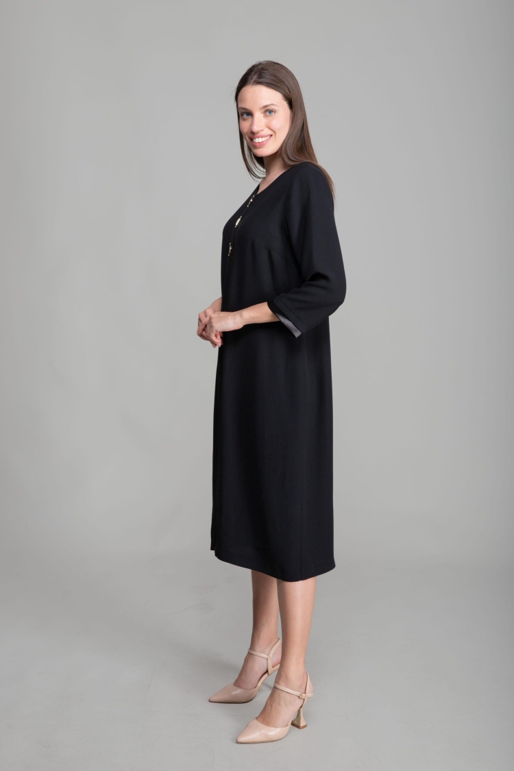 Round Neck Straight Skinny Suzanna Dress