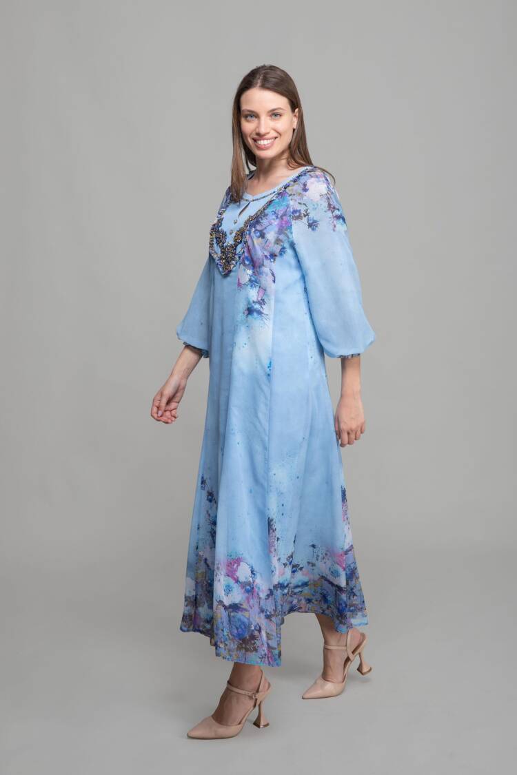 Round Neck Empirme Dress