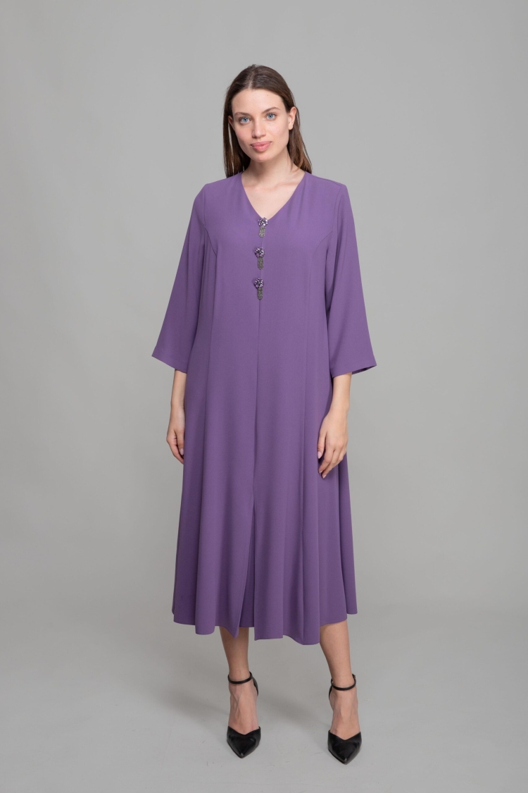 V Neck Suzanna Dress - GUMANIZE - Globality Store - Women Clothes Wholesale Turkey