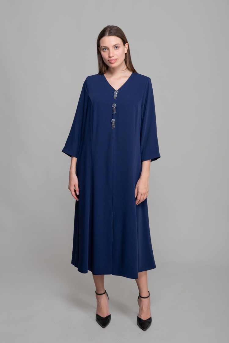 V Neck Suzanna Dress - GUMANIZE - Globality Store - Women Clothes Wholesale Turkey