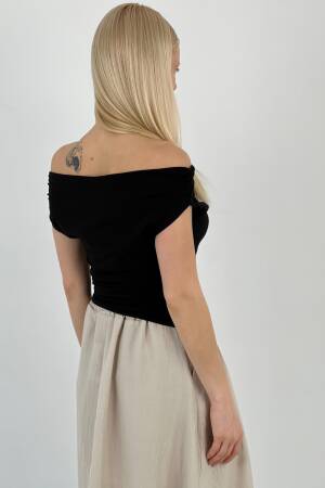 T-Shırt Striped - MISS POEM - Globality Store - Women Clothes Wholesale Turkey