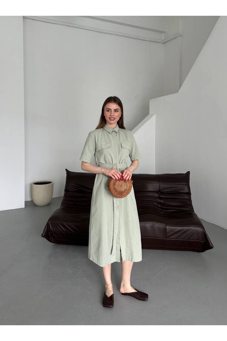 Belted Filam Dress