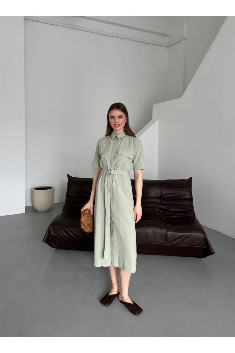 Belted Filam Dress