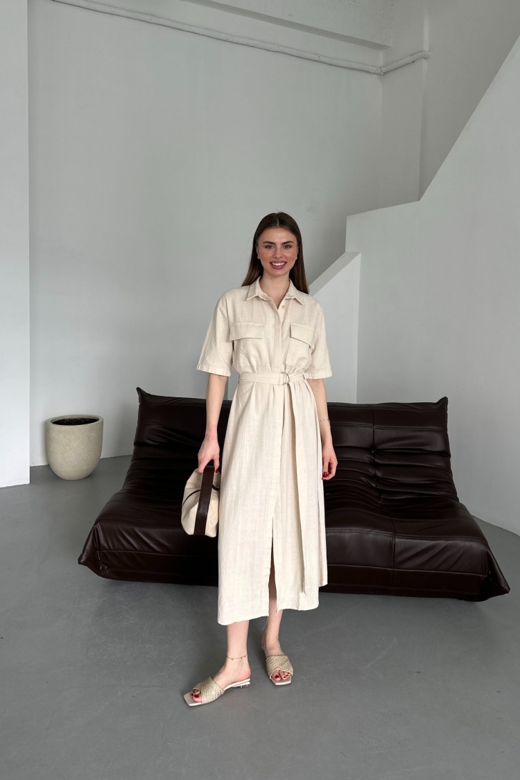 Belted Filam Dress