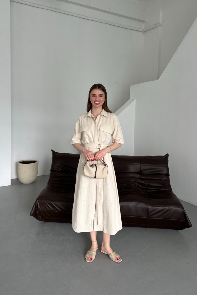 Belted Filam Dress