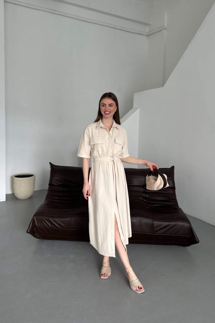 Belted Filam Dress