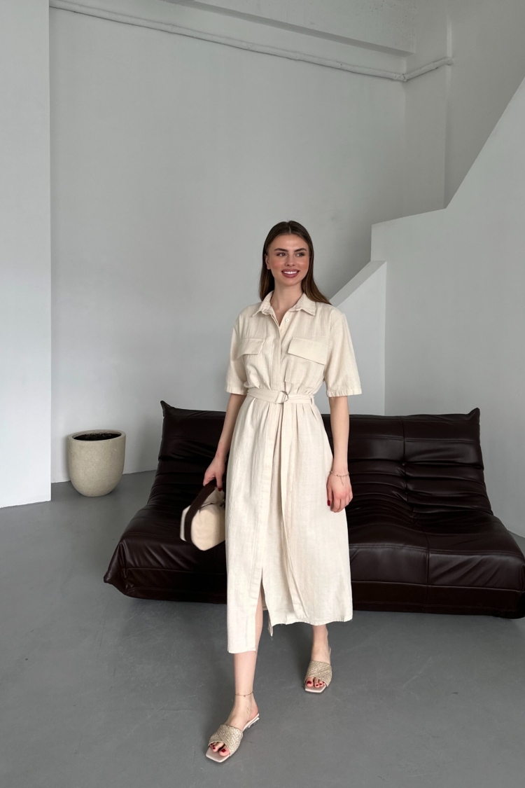 Belted Filam Dress