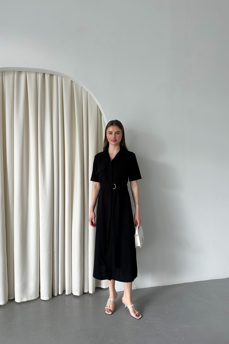 Belted Filam Dress