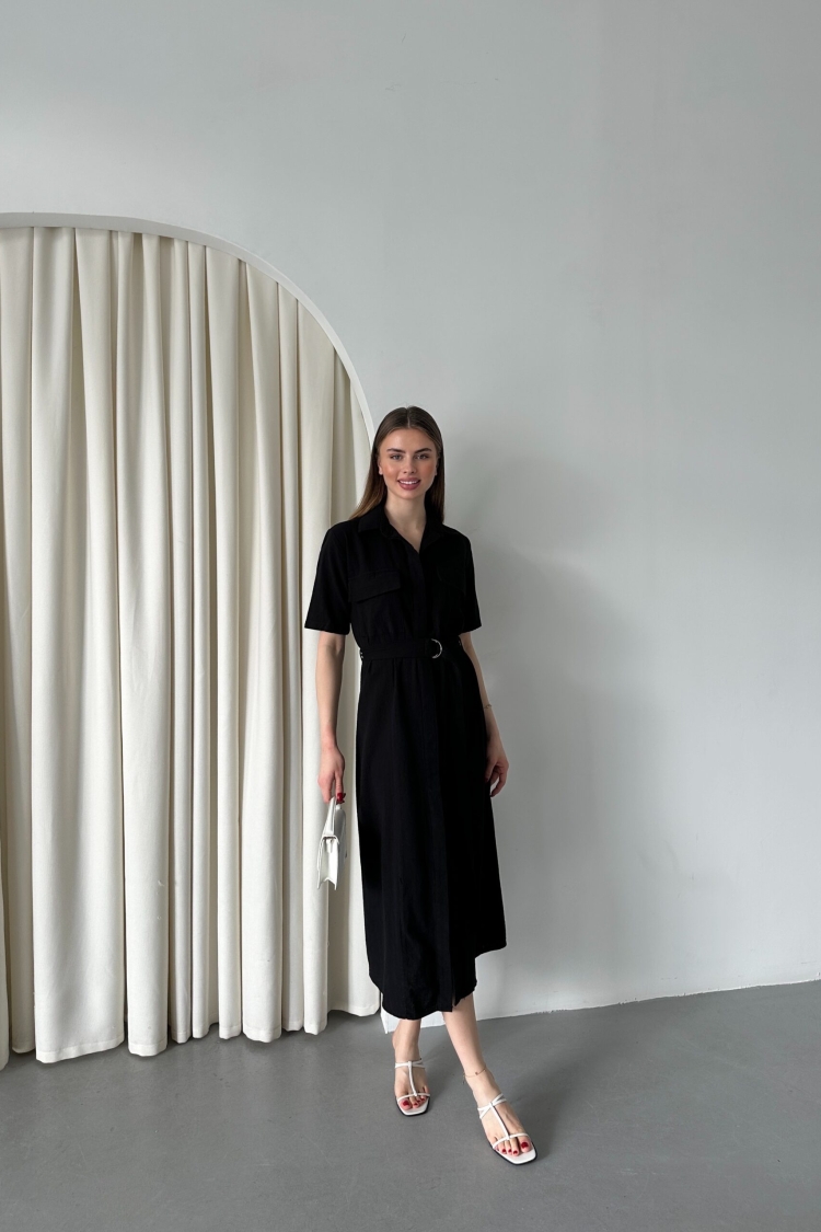 Belted Filam Dress