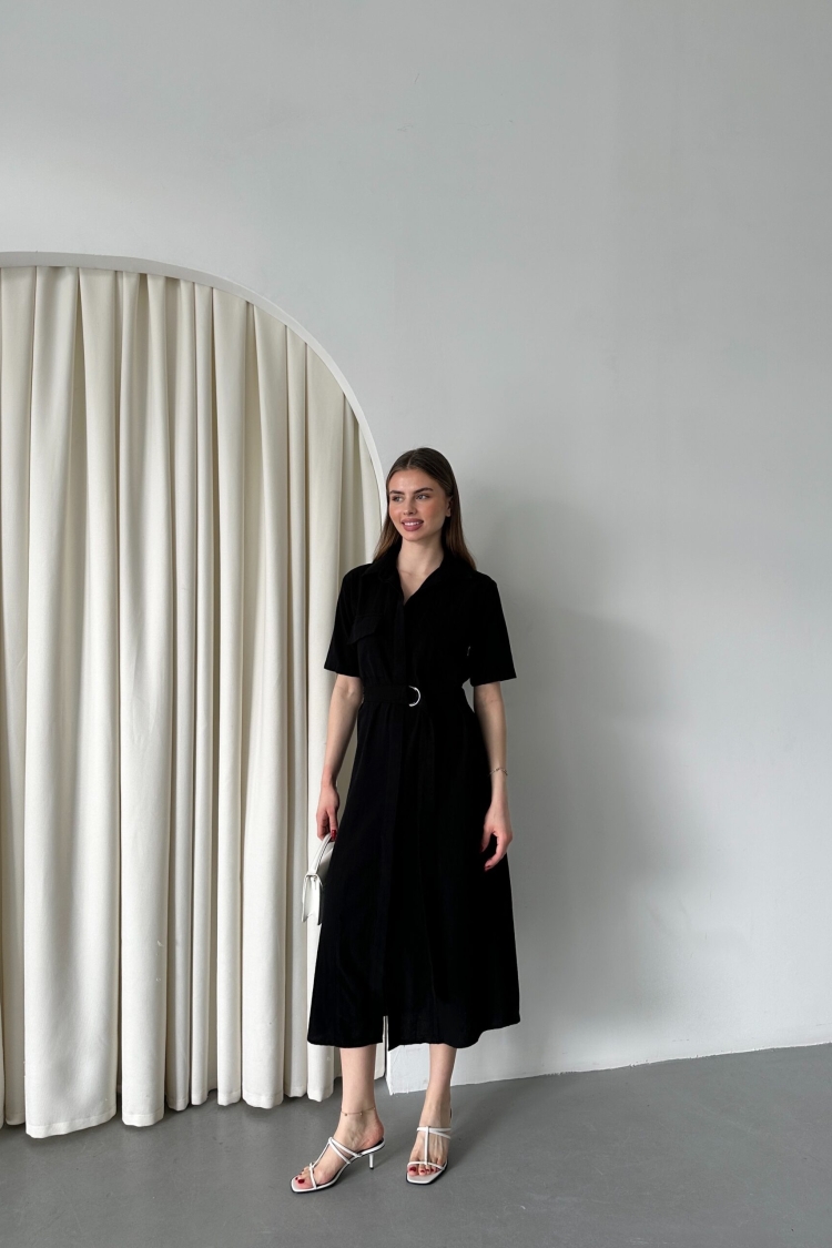 Belted Filam Dress