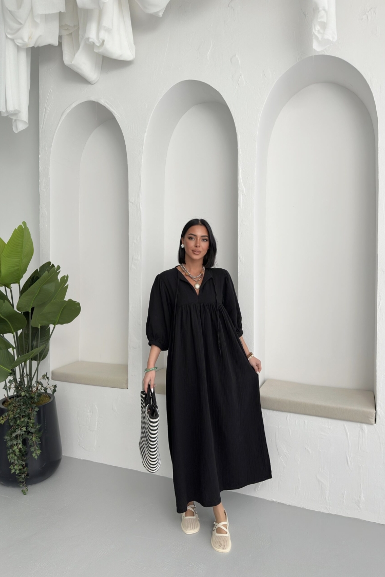 Mueslin Half Sleeve Dress