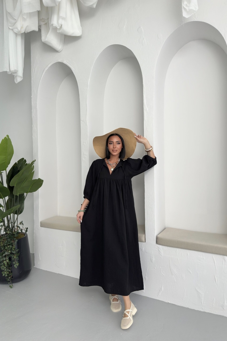 Mueslin Half Sleeve Dress