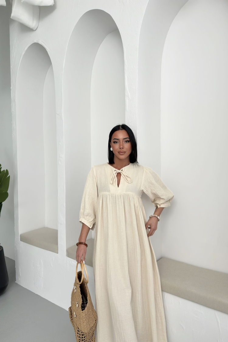 Mueslin Half Sleeve Dress