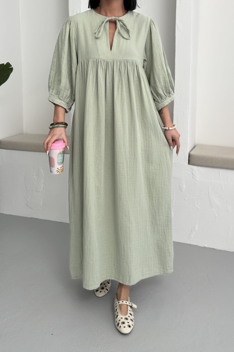 Mueslin Half Sleeve Dress