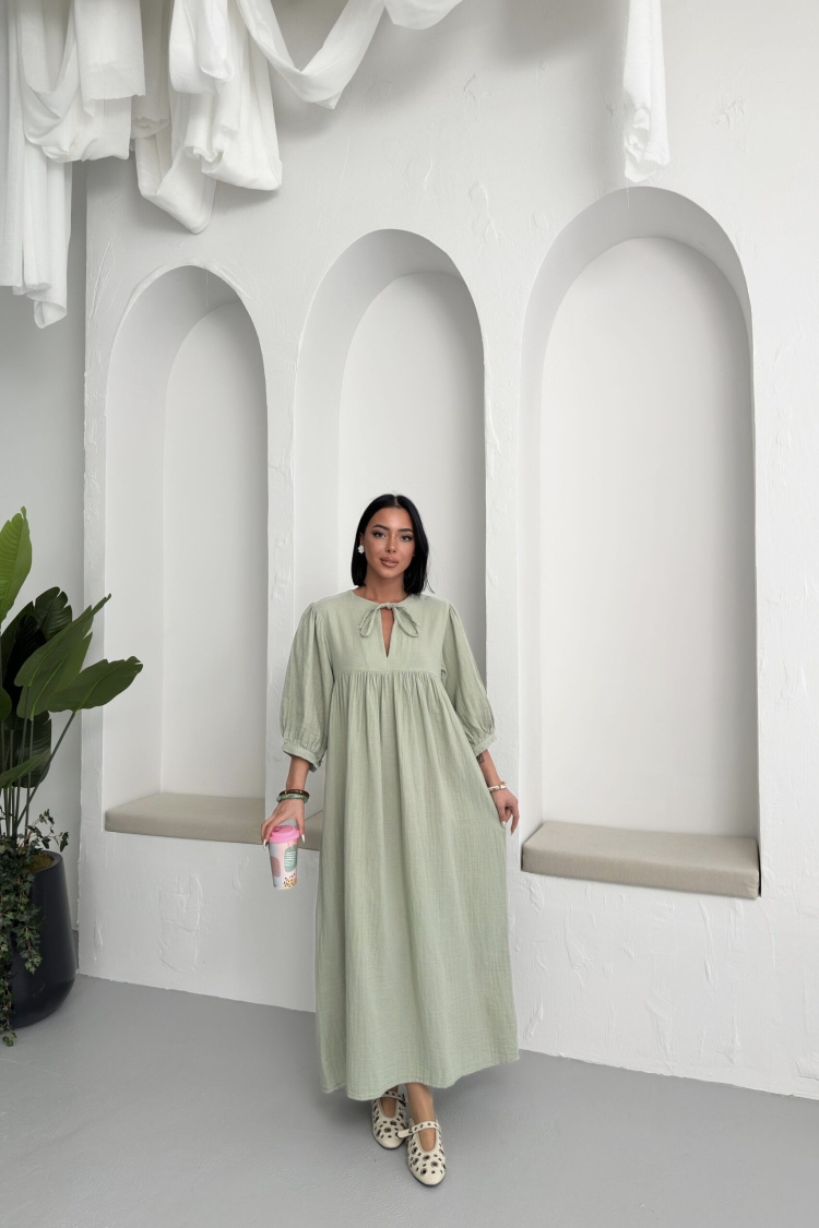 Mueslin Half Sleeve Dress