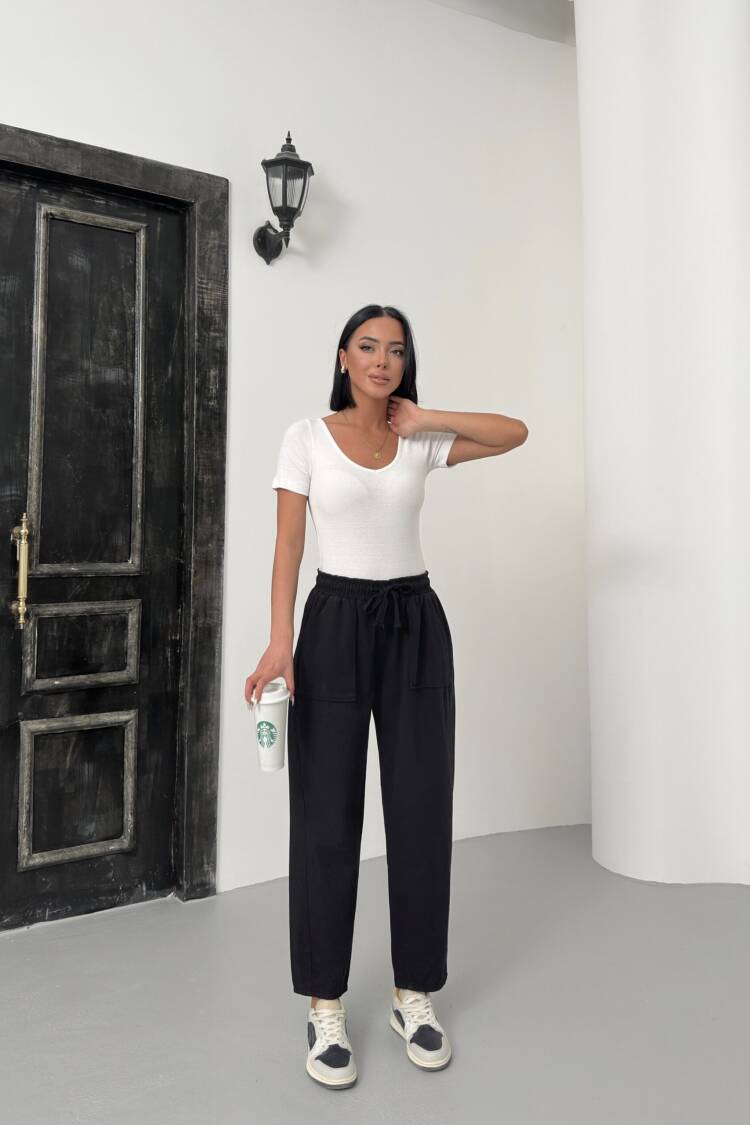 Pocketed Gabardine Pants