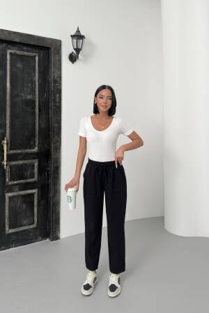 Pocketed Gabardine Pants - My Fashion - Globality Store - Women Clothes Wholesale Turkey