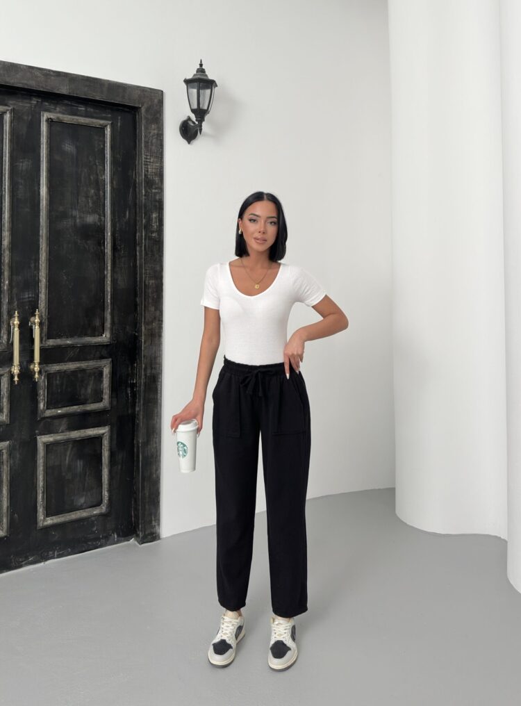 Pocketed Gabardine Pants