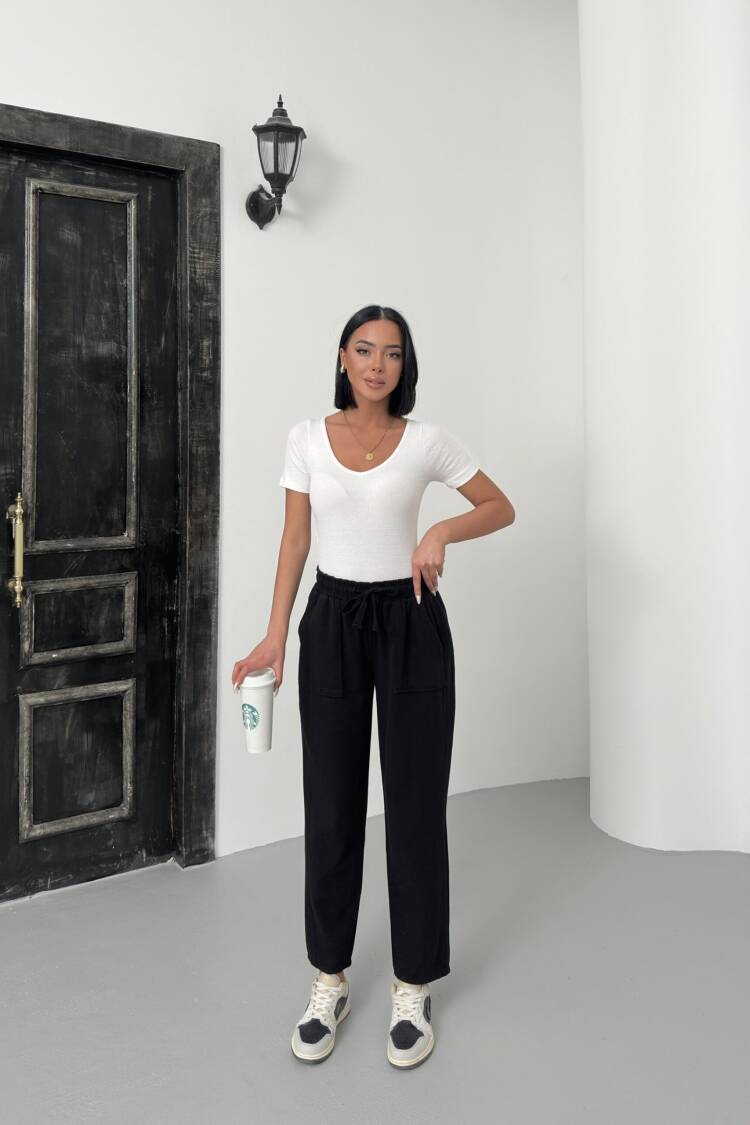 Pocketed Gabardine Pants