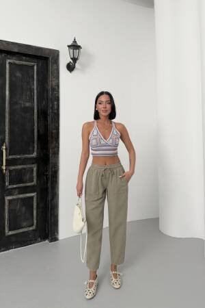 Pocketed Gabardine Pants - My Fashion - Globality Store - Women Clothes Wholesale Turkey
