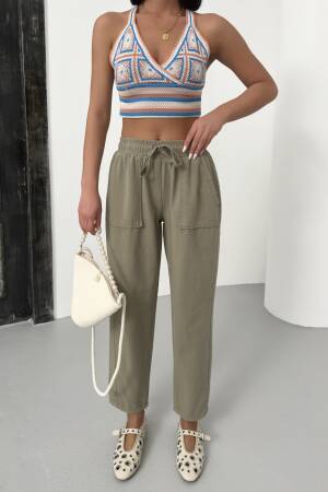 Pocketed Gabardine Pants - My Fashion - Globality Store - Women Clothes Wholesale Turkey