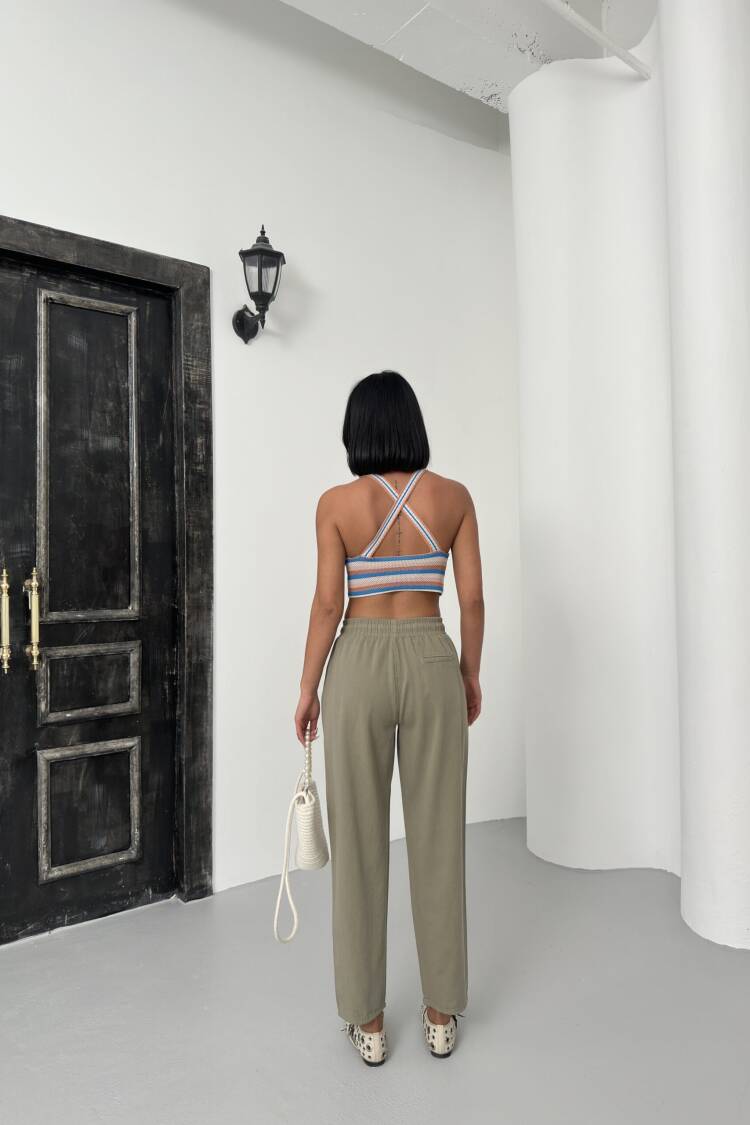 Pocketed Gabardine Pants