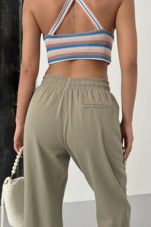 Pocketed Gabardine Pants - My Fashion - Globality Store - Women Clothes Wholesale Turkey