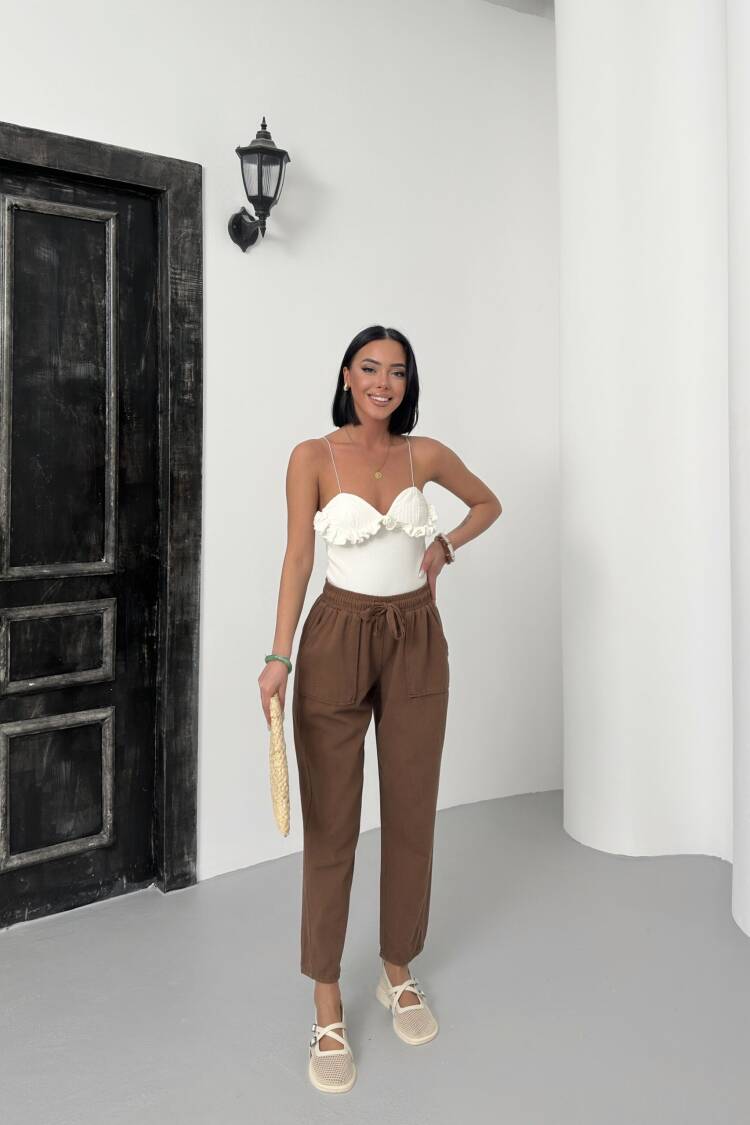 Pocketed Gabardine Pants