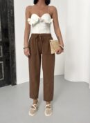 Pocketed Gabardine Pants - My Fashion - Globality Store - Women Clothes Wholesale Turkey
