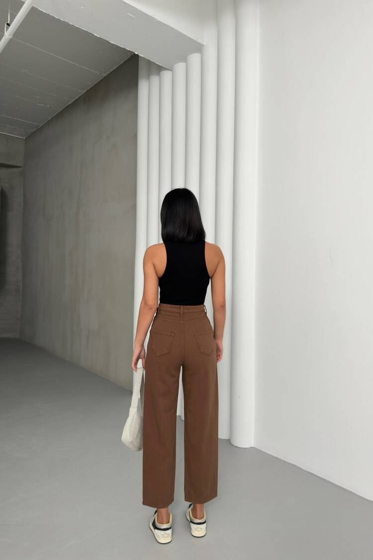 Detailed Gabardine Pants