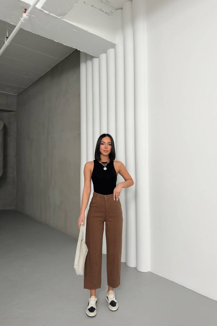Detailed Gabardine Pants - My Fashion - Globality Store - Women Clothes Wholesale Turkey