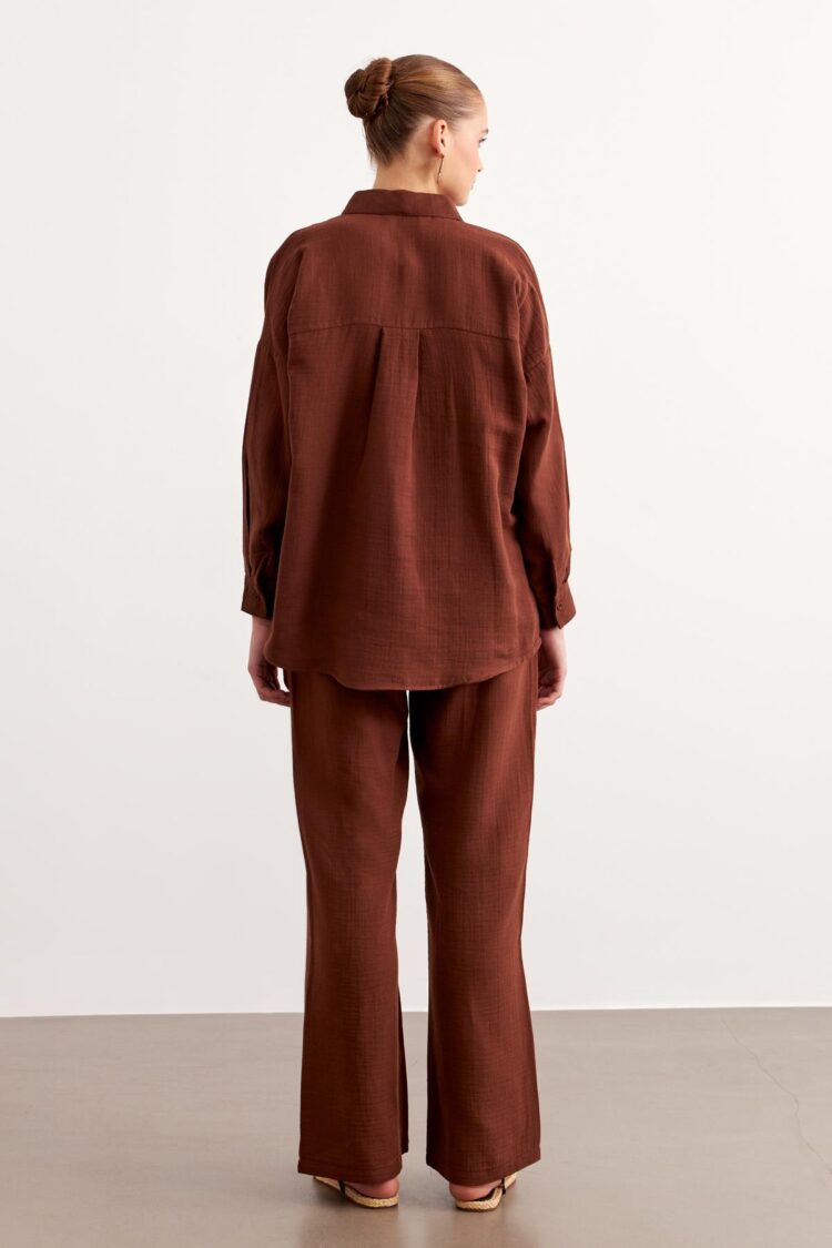 Elastic Waist Mueslin Pants