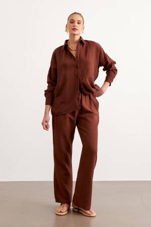 Elastic Waist Mueslin Pants - Levure - Globality Store - Women Clothes Wholesale Turkey