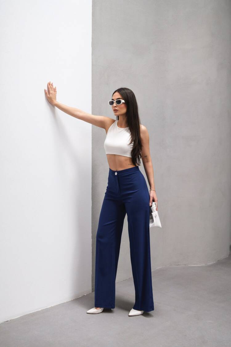 High Waist Streight Fit Palazzo Pants