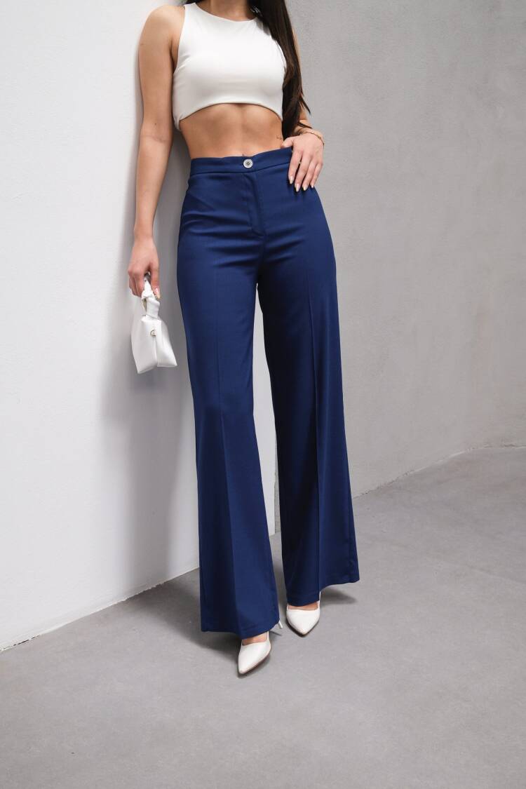 High Waist Streight Fit Palazzo Pants