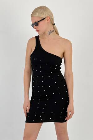 Dress Full Stone Knife - MISS POEM - Globality Store - Women Clothes Wholesale Turkey