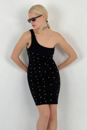 Dress Full Stone Knife - MISS POEM - Globality Store - Women Clothes Wholesale Turkey
