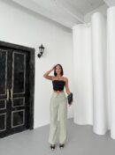 Pleated Linen Pants - My Fashion - Globality Store - Women Clothes Wholesale Turkey