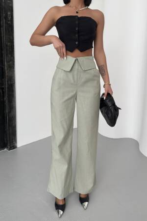 Pleated Linen Pants - My Fashion - Globality Store - Women Clothes Wholesale Turkey