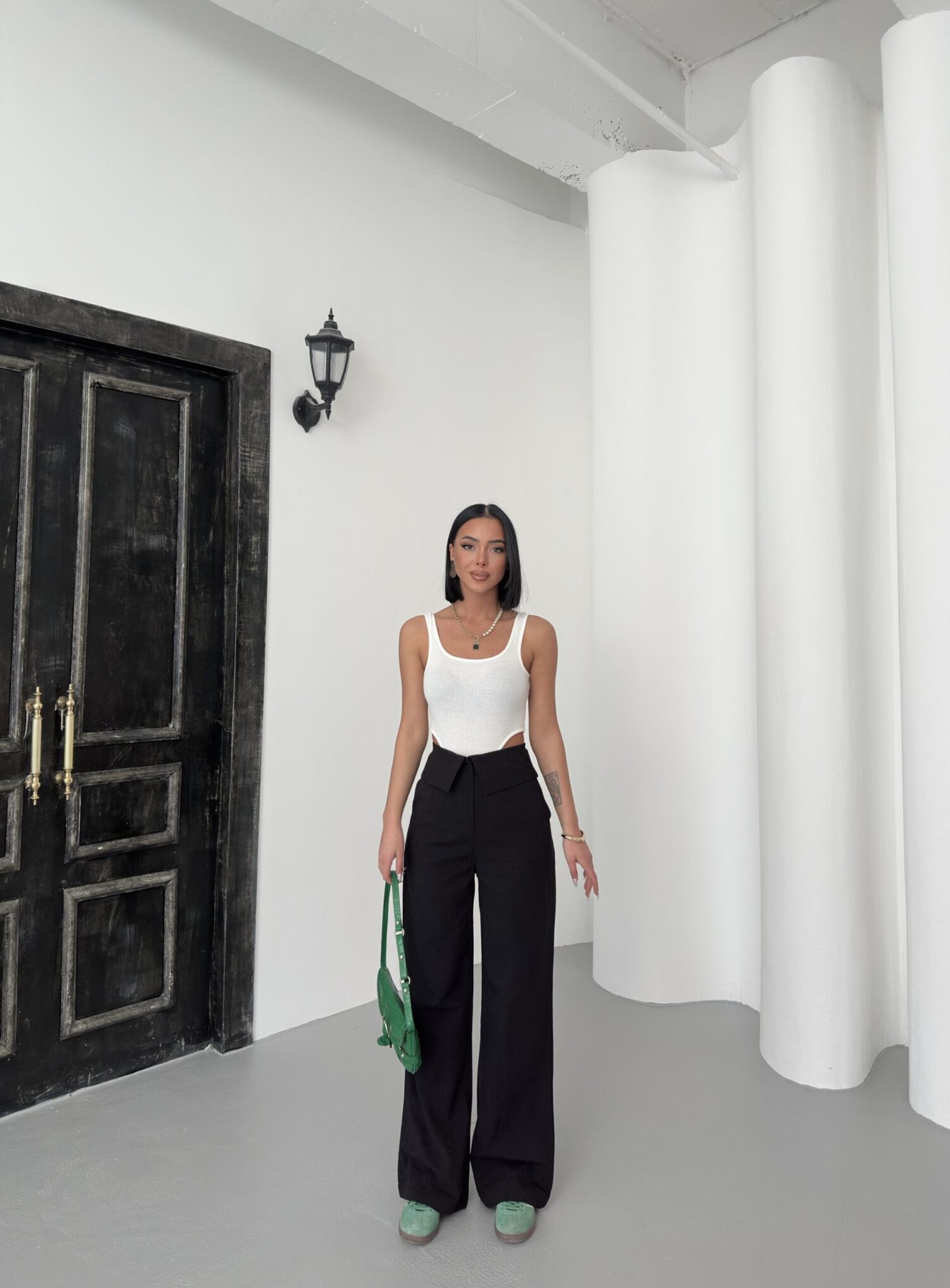 Pleated Linen Pants - My Fashion - Globality Store - Women Clothes Wholesale Turkey